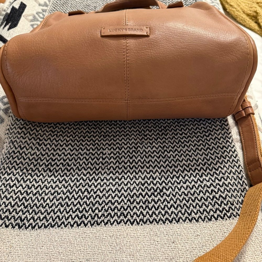 Lucky Brand Tan Leather Satchel - Picture 6 of 12